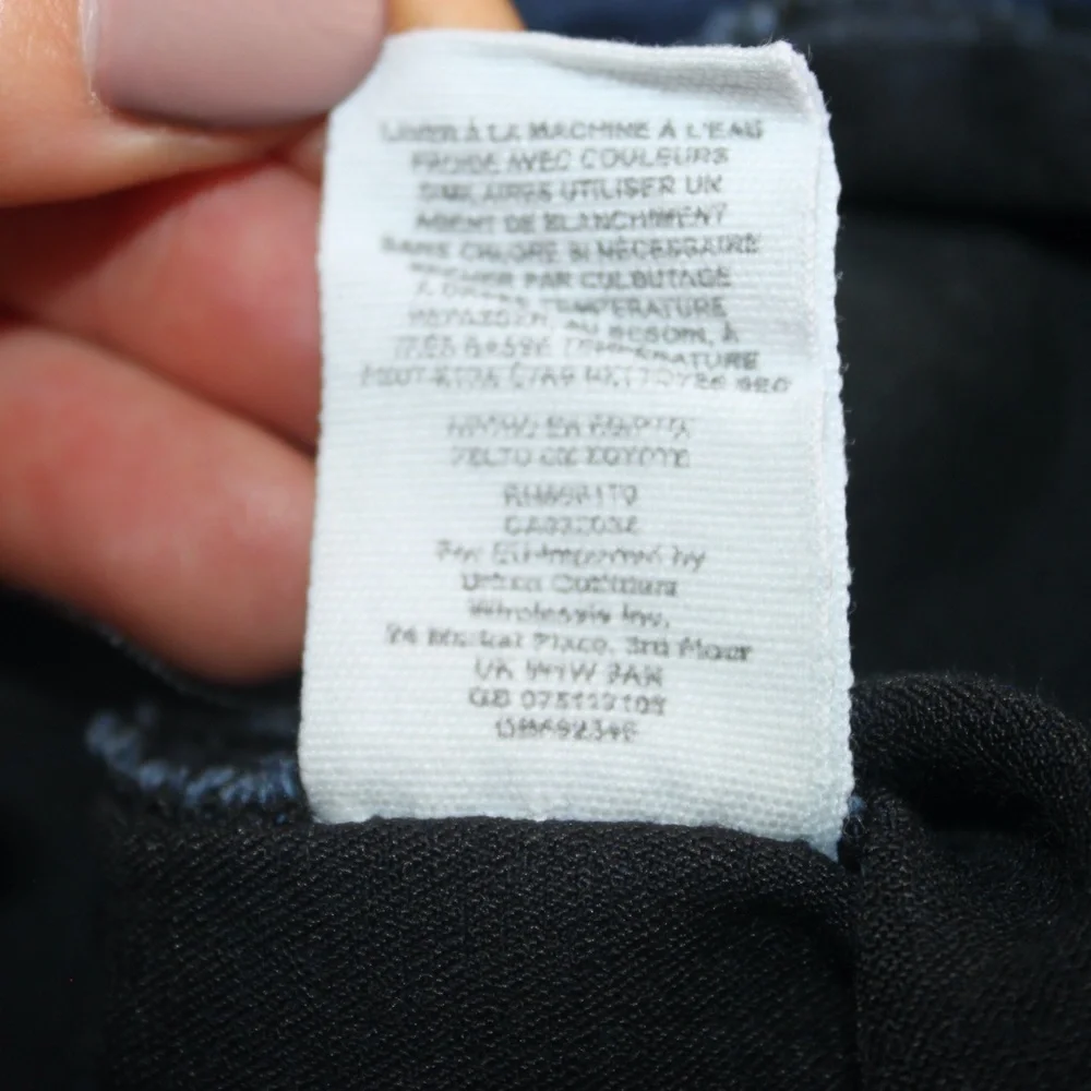 FREE PEOPLE‎ Easy Goes It Pull On Skinny Raw Hem Denim Jeggings